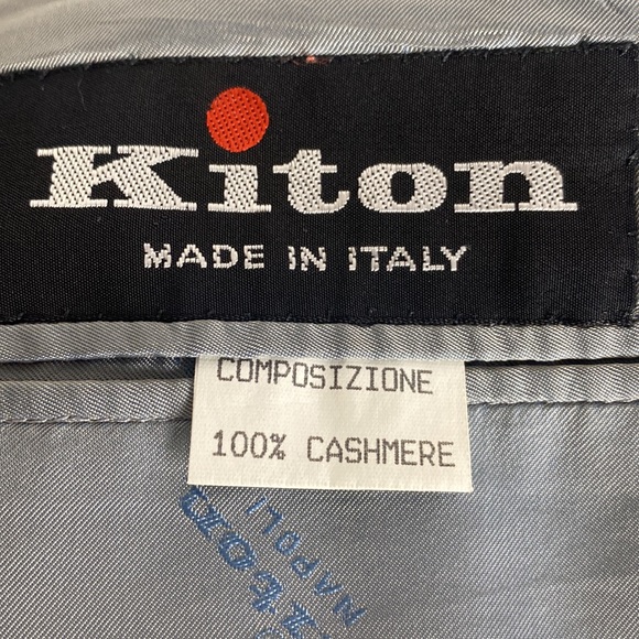 Kiton 100% Cashmere Blazer Men’s Size 54 - Picture 9 of 13
